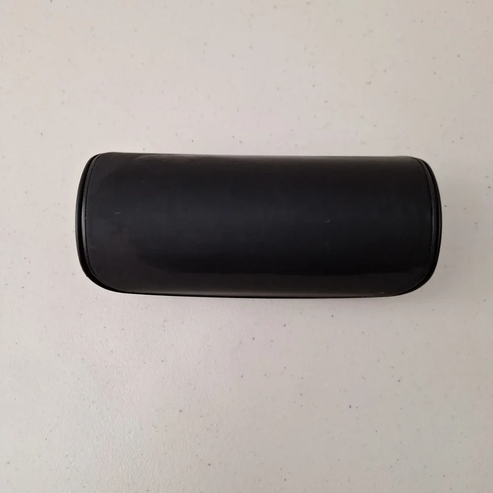 Armani Exchange Glasses Case Black Hardcase Fold Open